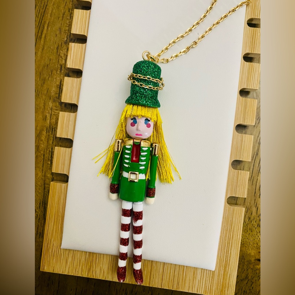 ✨ Betsey Johnson Nutcracker Long Pendant Necklace - Whimsical & Festive! ✨